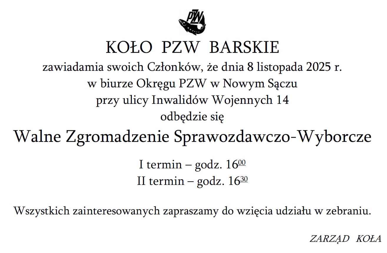 Walne Zgromadzenie Sprawozdawczo-Wyborcze